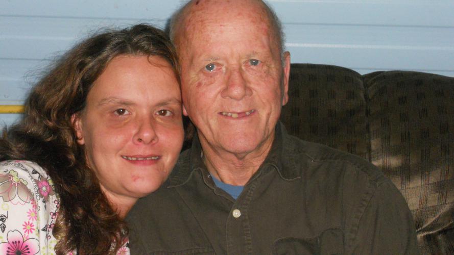 Scott's sister Valerie and Dad