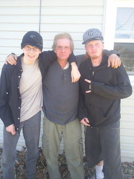 Scott with his sons Steven and Travis